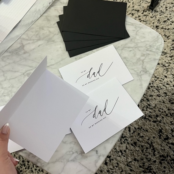 To My Mom & Dad Wedding Day Cards (2 of each) - Picture 2 of 2